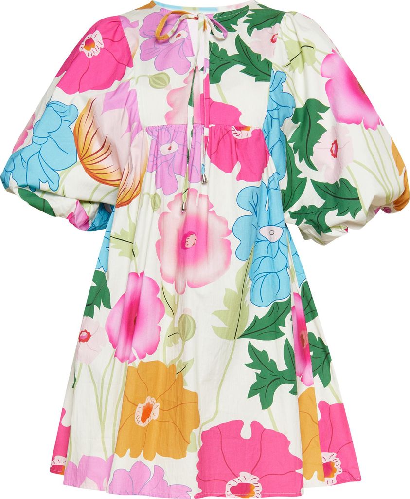 FELIPA damen kleid - weiss multicolor, M