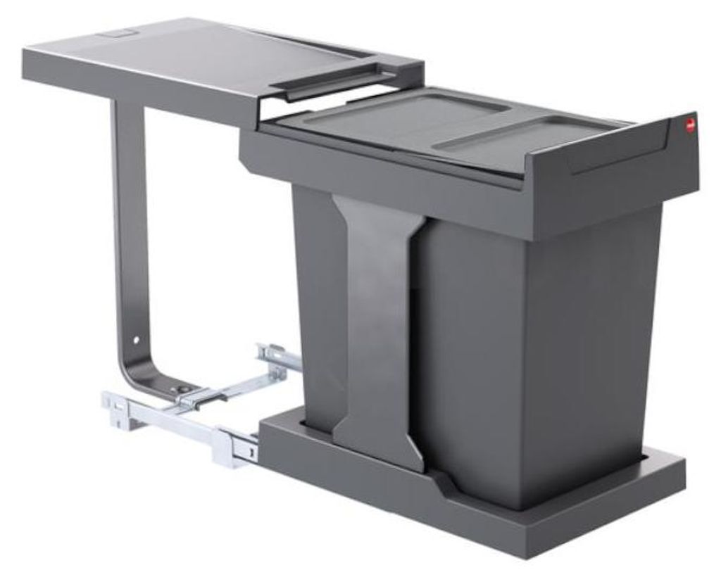 Hailo AS Swing Solo Abfallsammler 20 L Vollauszug für Produktbild 