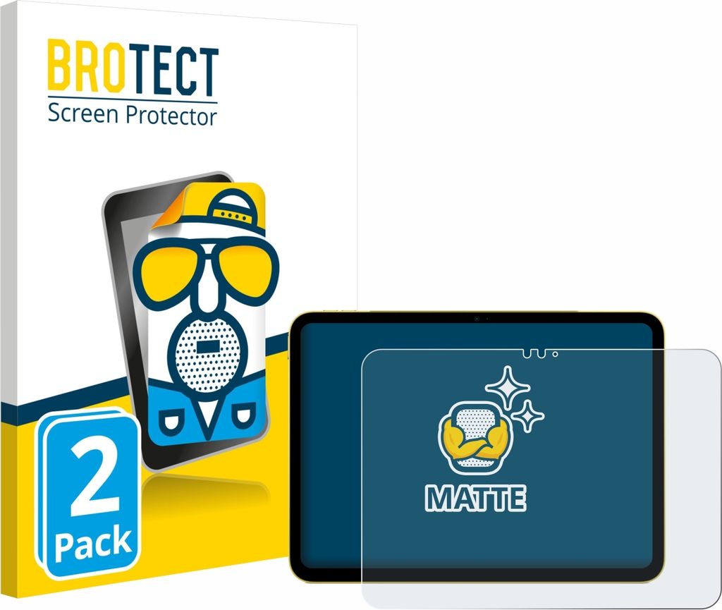2x BROTECT Schutzfolie für Apple iPad Air 11" M3 WiFi 2025 Displayschutz Displayschutzfolie Folie Matt Entspiegelungsfolie