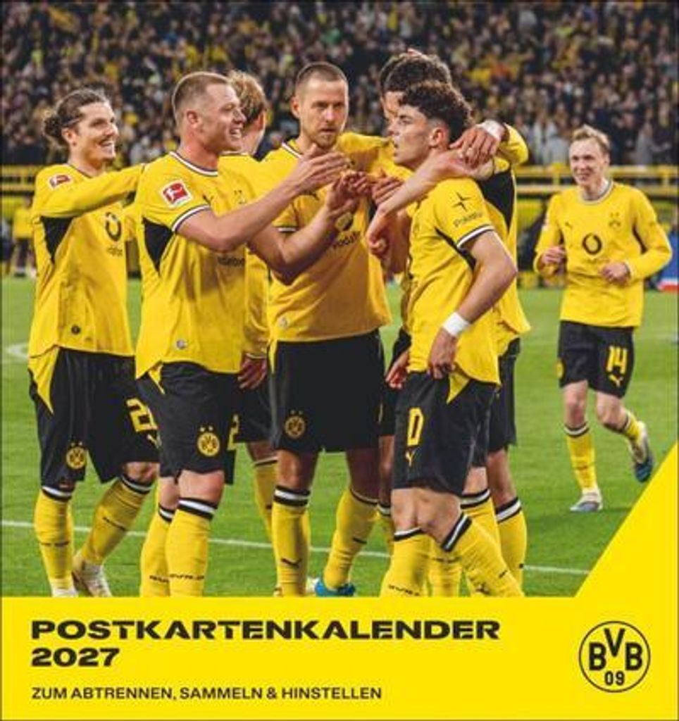 Calendario con cartoline del BVB per il 2027 Immagine del prodotto 