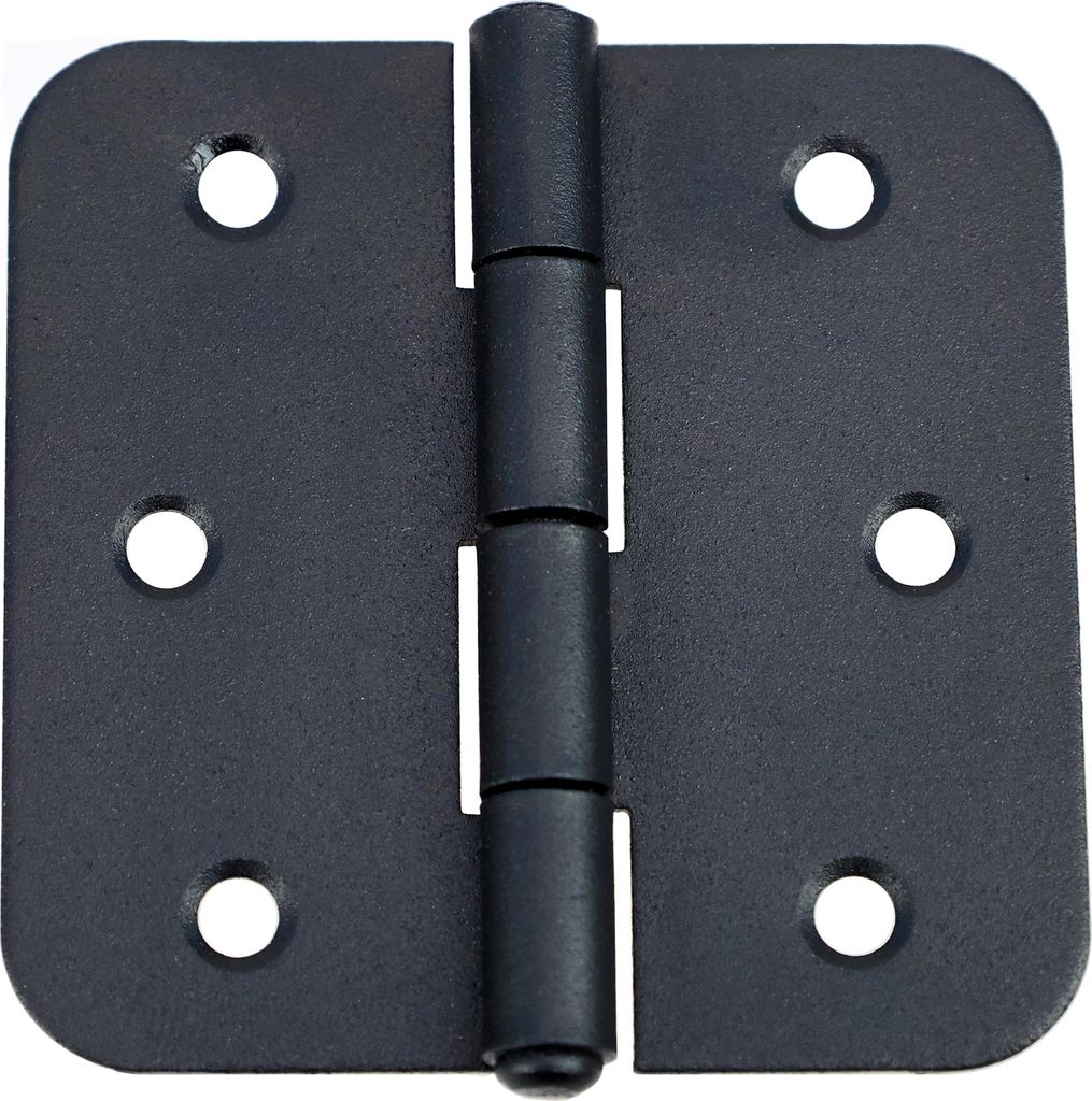 1 Gerollte Scharniere Kantige  75 x 75 mm Schwarz Produktbild 