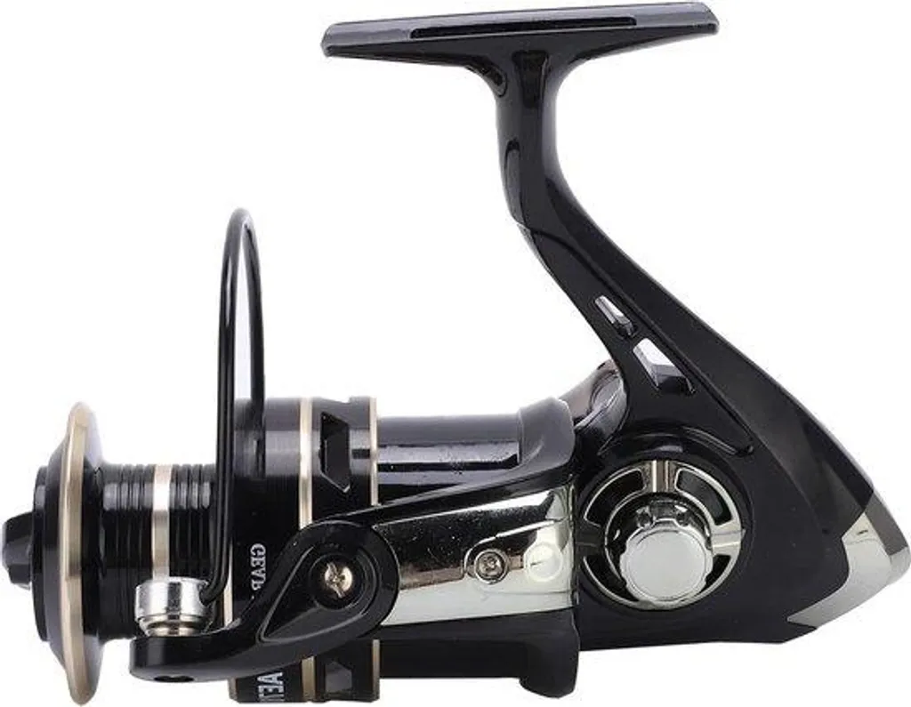 Moulinet de pêche haute vitesse en métal avec frein carbone 12kg