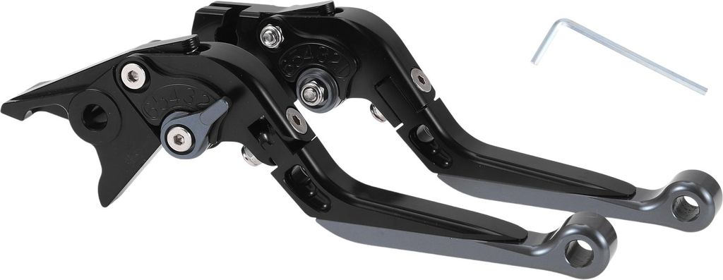 Kurze Lange Bremskupplungshebel für Yamaha YZF R1 99-01 6 Position Einstellbarer Motorradlenker Bremshebel Aluminiumlegierung Schwarz Griff Titan End