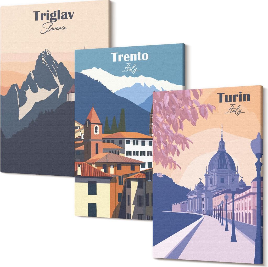 Leinwandbilder – Wandbilder – Leinwandbild – Canvas Bild – Polycanvas – Kunstdruck – – Modern – Aufhängefertig – Mehrteilig –...