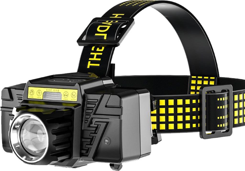 XHP50 Hochleistungs-Stirnlampe, wiederaufladbare Induktions-Stirnlampe mit Typ-C-Anschluss,T65 headlight + USB cable