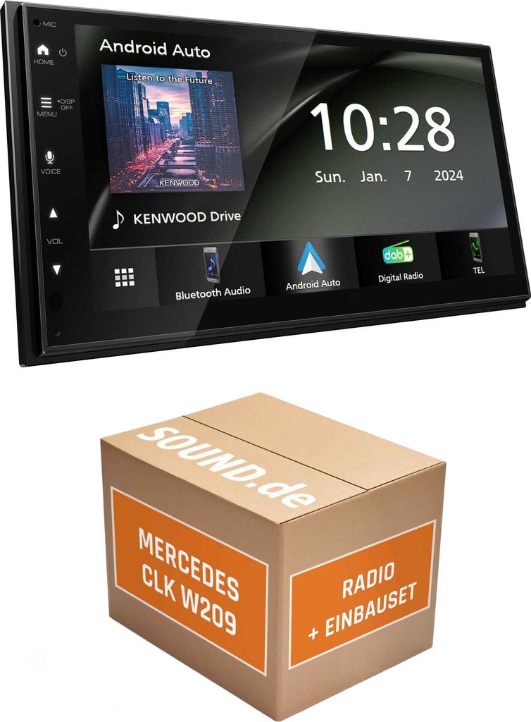 Autoradio Einbaupaket Kenwood DMX5023DABS passend für Produktbild 