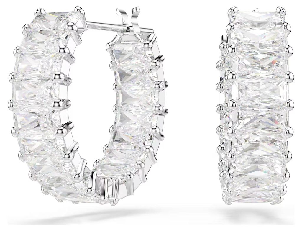 Swarovski Creolen Damen Matrix Weiß 5733397
