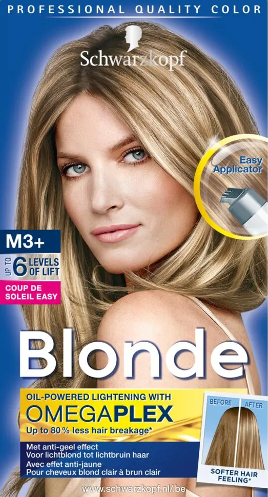 Teinture Cheveux Mèches Blondes à la Maison Schwarzkopf M3+ 1 pièce