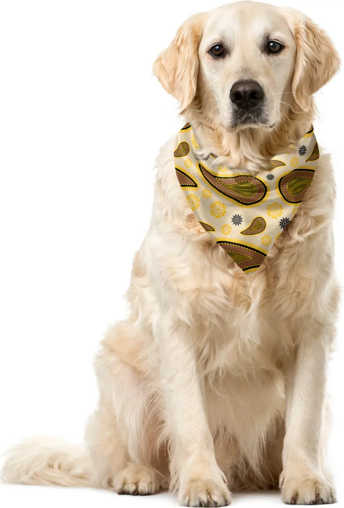 Bandana Paisley per Cani ABAKUHAUS 55x55cm - Stile Retro Chic