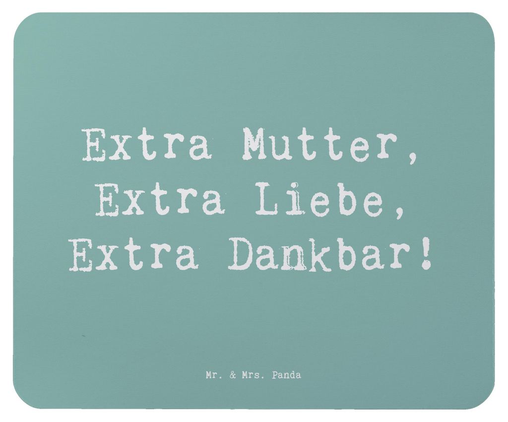 Mr. & Mrs. Panda Mauspad Spruch Bonusmutter Extra Liebe - Meeresbrise - Geschenk, Mouse Pad, mousematte, Elternteil, Unterstützung, Anerkennung, F...