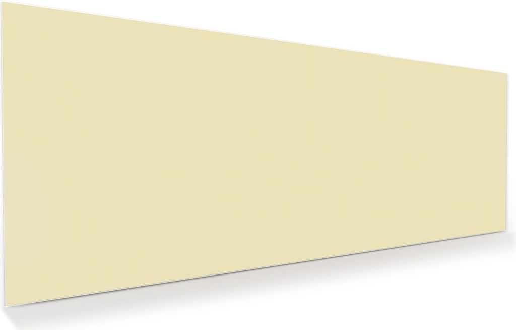 Glasbild 100x40cm in XXL für Wohnzimmer, Schlafzimmer Motiv Beiger Hintergrund