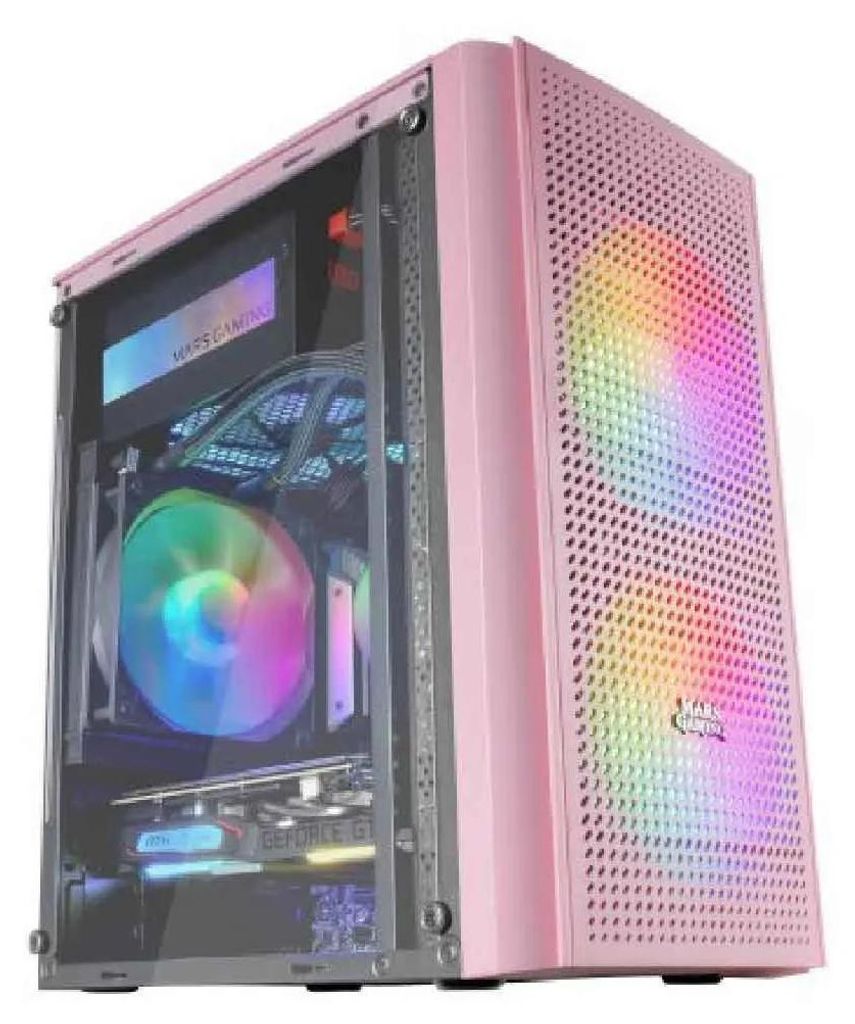 Mars Gaming Mc300 Crystal Pc-tower-gehäuse Rosa Rosa Taglia Immagine del prodotto 