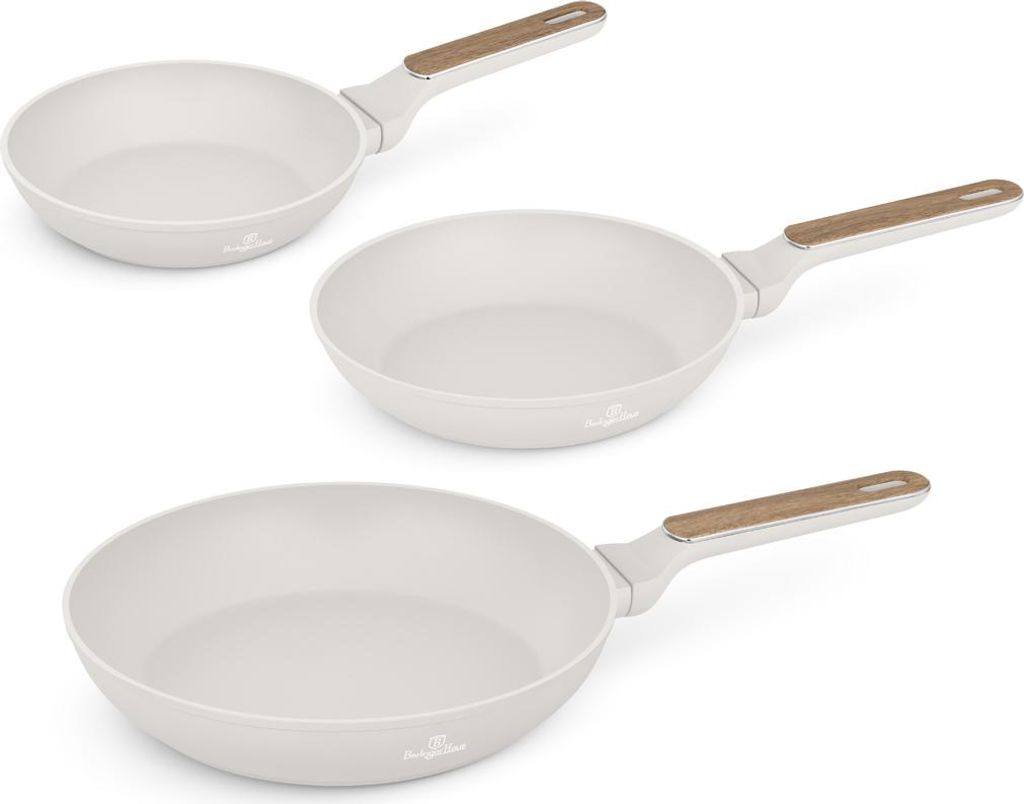 Berlinger Haus 3-tlg. antihaftbeschichtetes Bratpfannenset, geschmiedetes Aluminium, Induktion, ergonomischer Griff, PFOA-frei, geeignet für alle ...