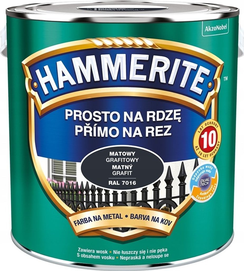Hammerit Rostfarbe 0,7L Matt Graphit