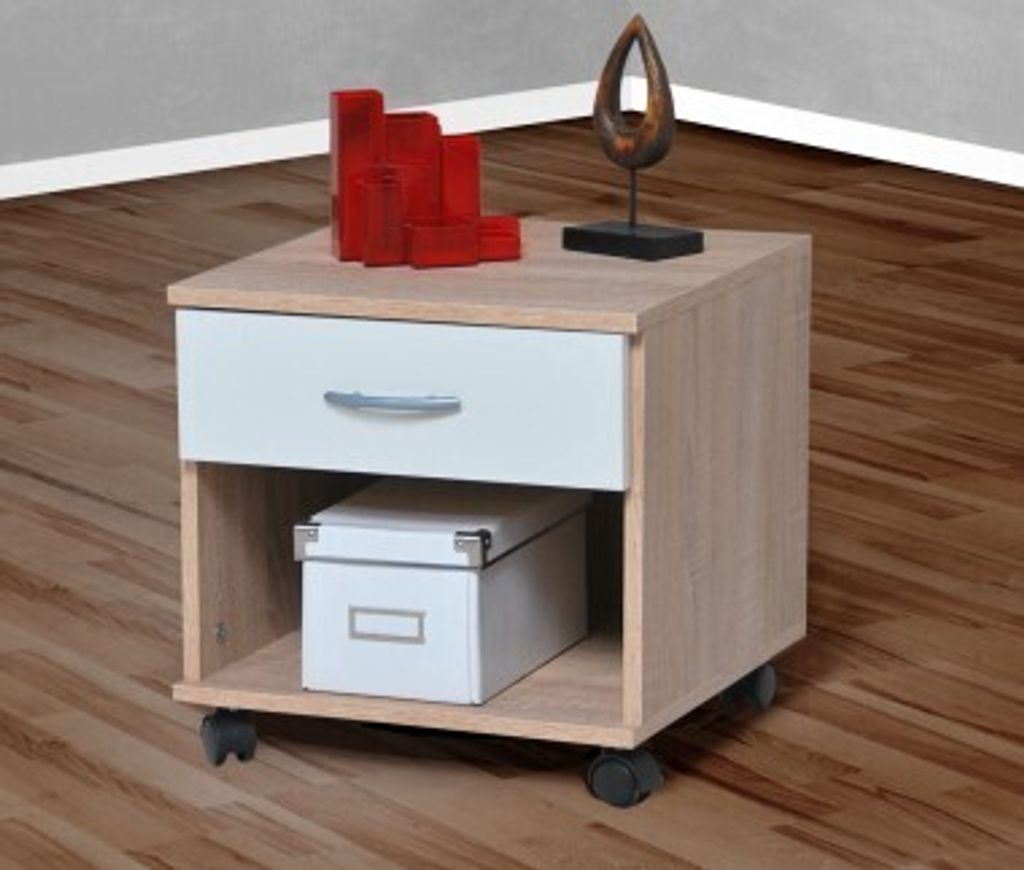 Rollcontainer Bürocontainer Schubcontainer Nachtschrank sonoma eiche