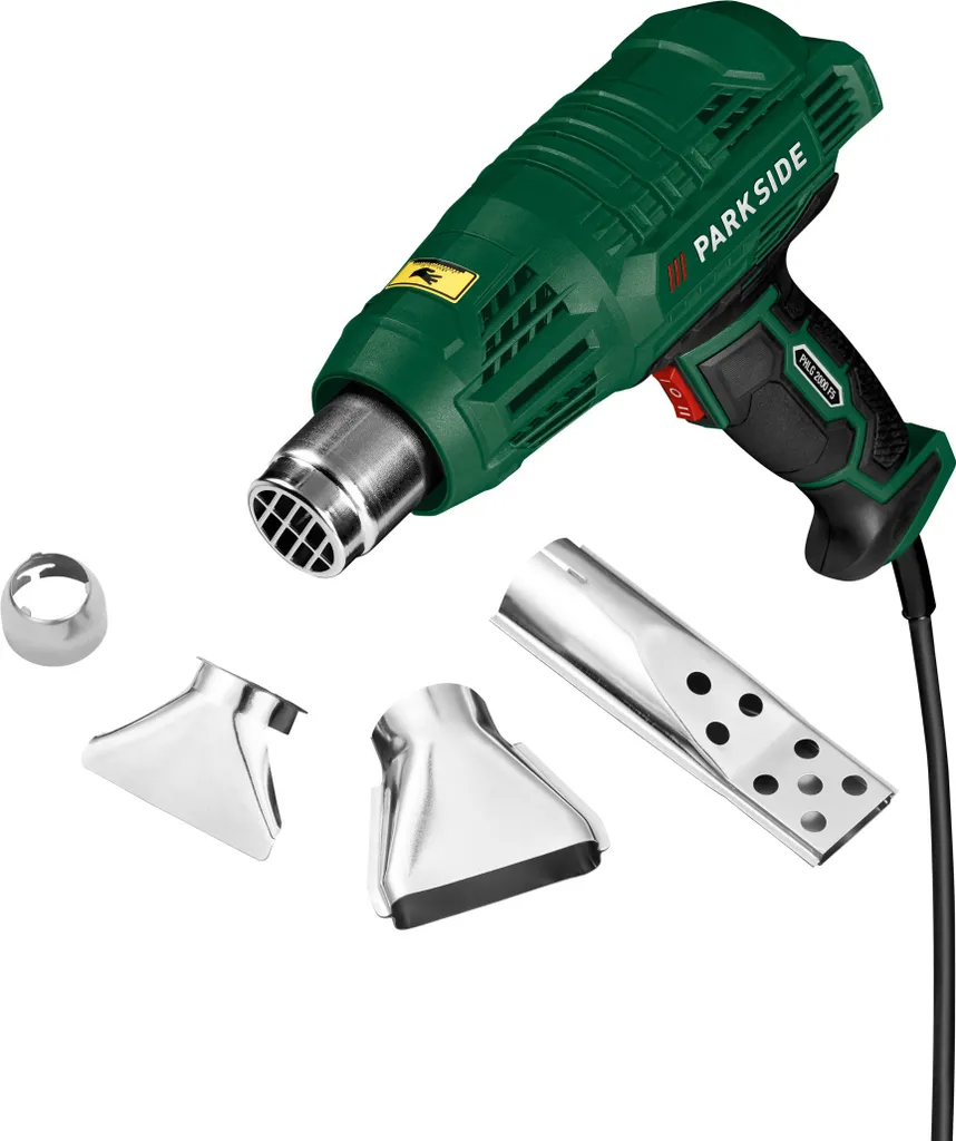 Pistola ad aria calda PARKSIDE® "PHLG 2000 F5", con impugnatura morbida