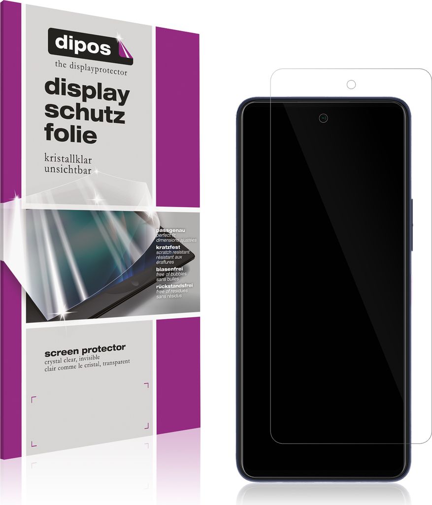 Schutzfolie für Telekom T Phone 2 Pro klar Displayschutzfolie Folie Display Schutz dipos