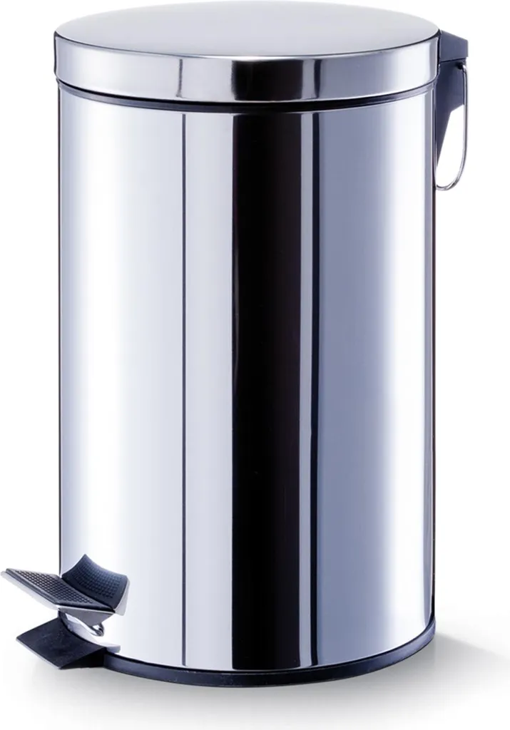 Poubelle salle de bain et bureau 12L en inox pour déchets quotidiens