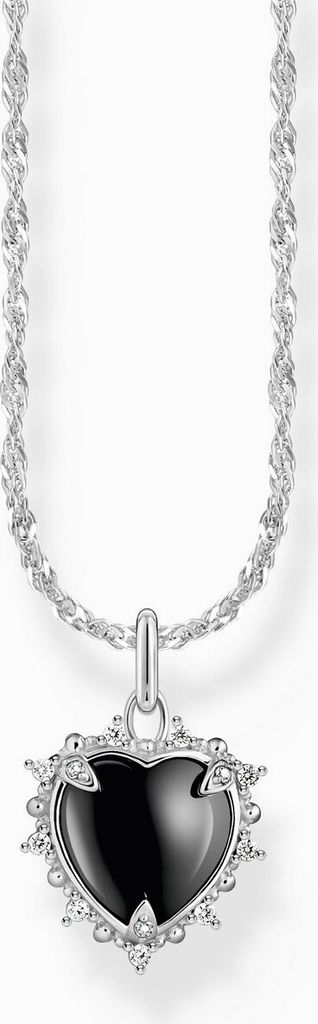 Kette, Anhänger Heart, Silber\Bk, L45 Produktbild 