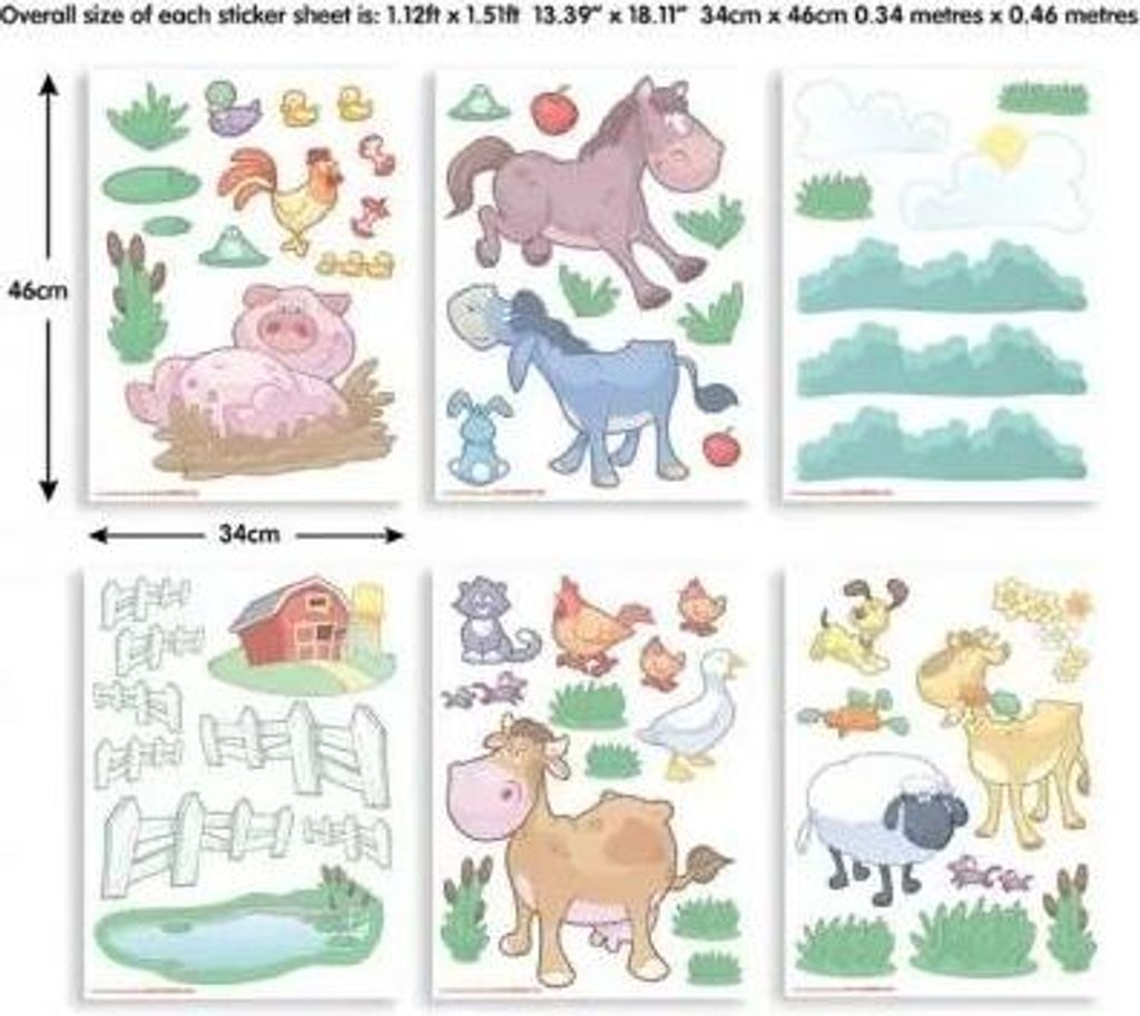 Walltastic Mini Kit Baby Fun on the Farm Produktbild 