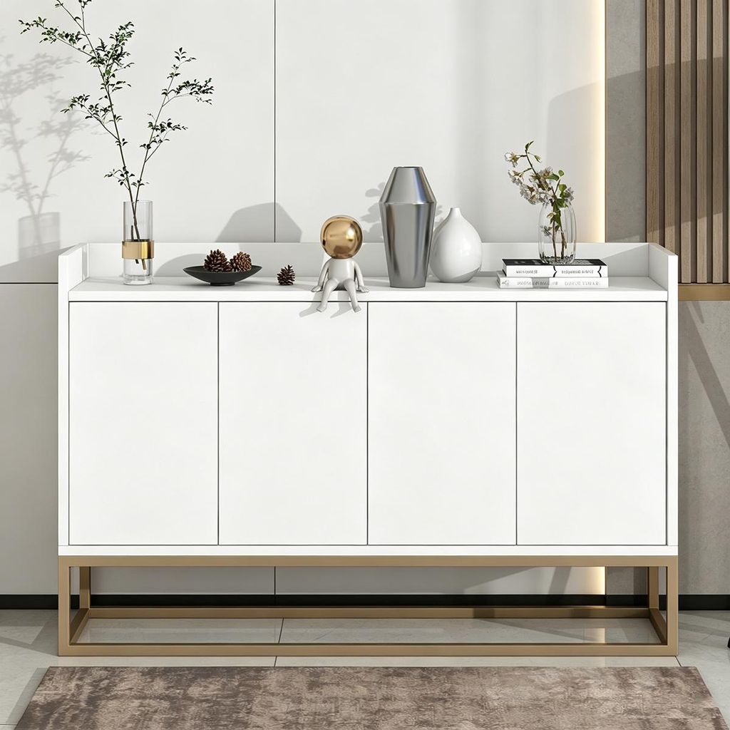 Komoda INONEFT, szerokość 120 cm, nowoczesna witryna z 4 Zdjęcie produktu 