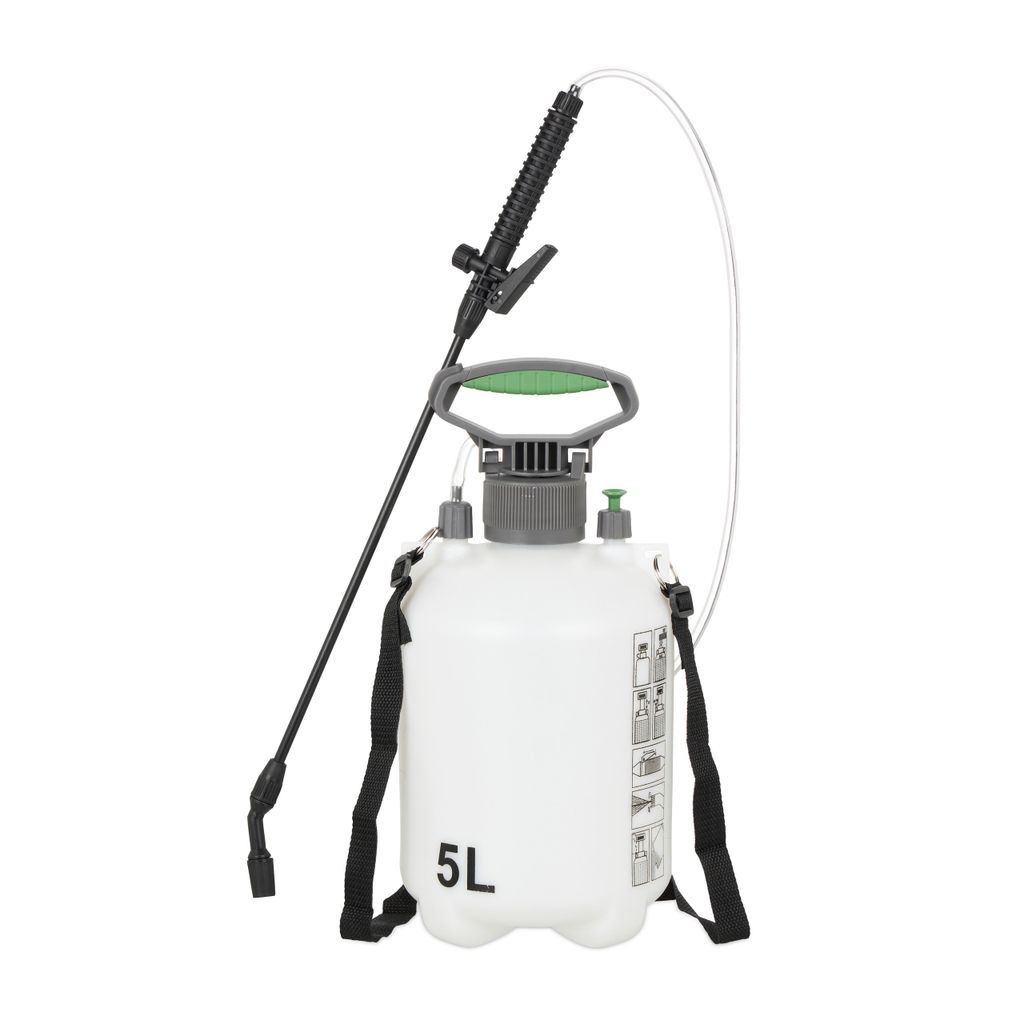 Spruzzatore a pressione Relaxdays, 5 l, ugello regolabile, Immagine del prodotto 