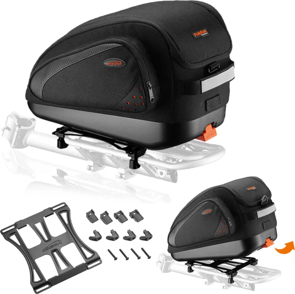 Fahrradtasche für Gepäckträger Ibera IB-BA18 PakRak MultiMount 15L Abnehmbar
