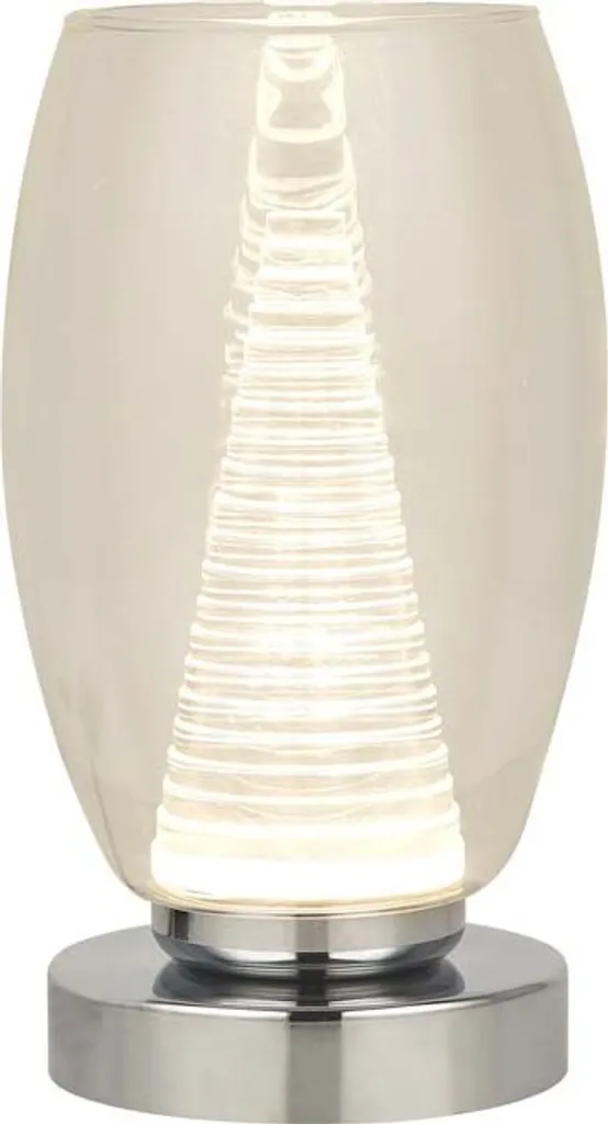 Lampe de Table Cyclone Verre Clair - Éclairage d'Ambiance pour Bureau