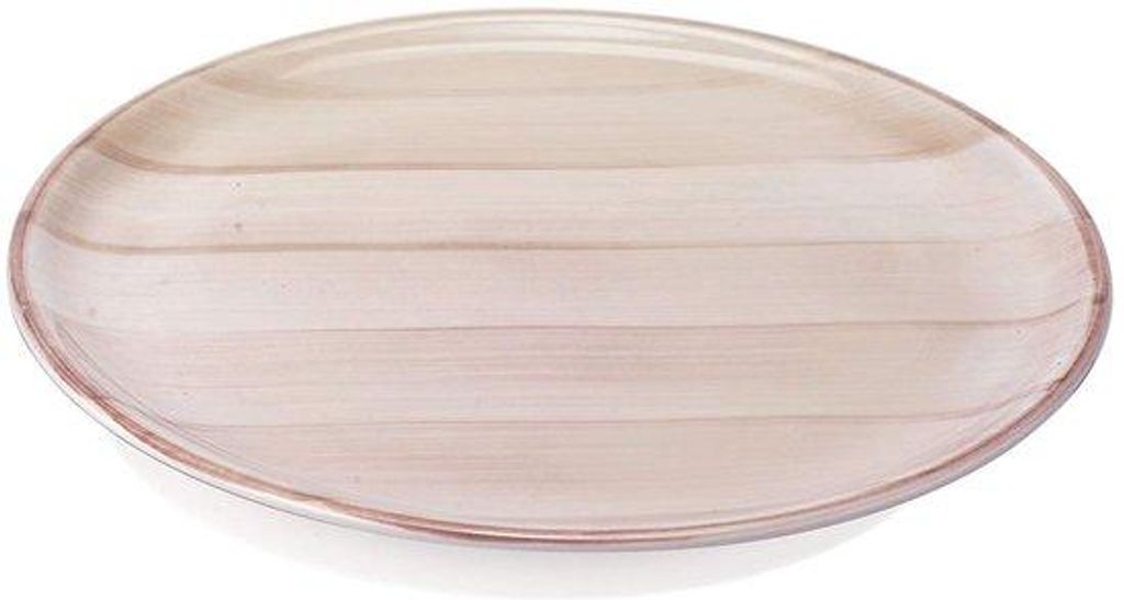 Porseleinen Strichböden, 6er Set, 270 mm Durchmesser, Beige, bis 60° Waschbar