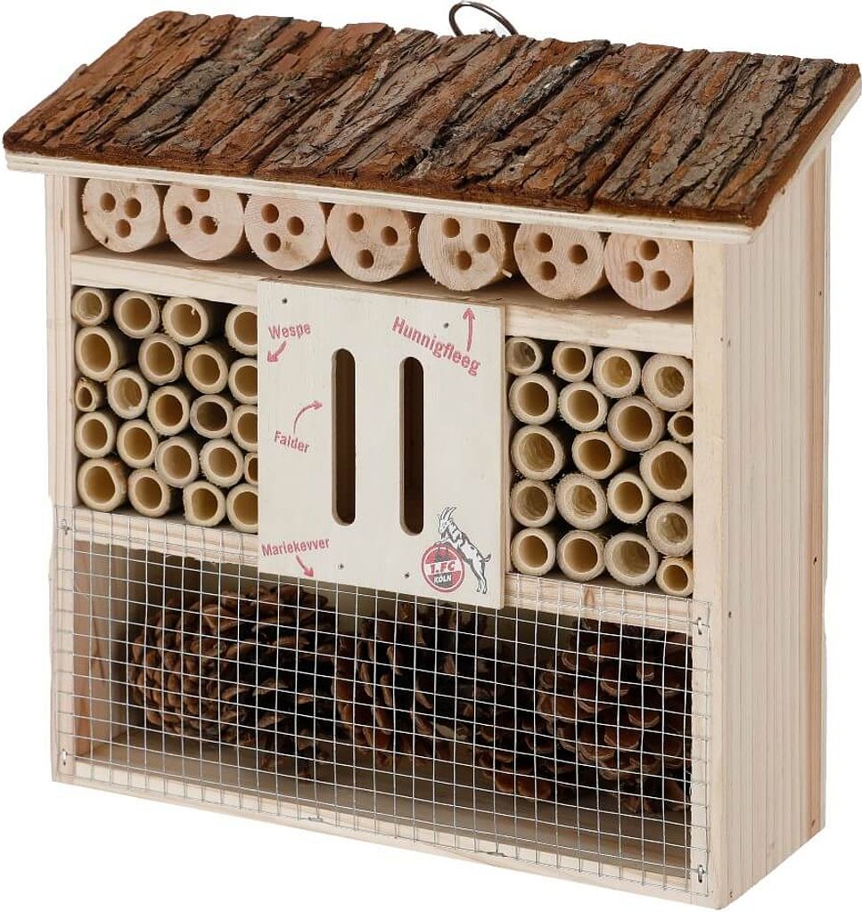 1. FC Köln Insektenhotel ca. 30 x 29 x 29,5cm Produktbild 