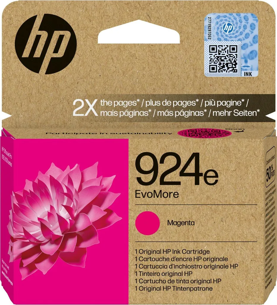 Cartuccia Originale HP 924e Magenta EvoMore | Colori Vivi 4K0U8NE