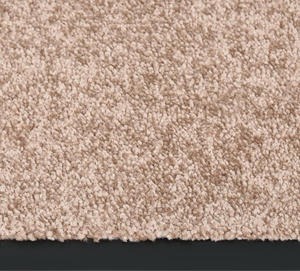 vidaXL Fußmatte Beige 60x80 cm Produktbild 