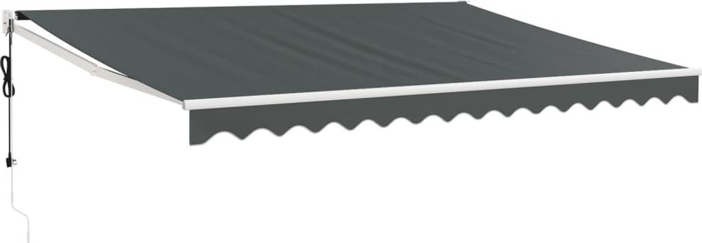 vidaXL Elektrische Markise mit Kurbel Anthrazit 5x3 m Produktbild 