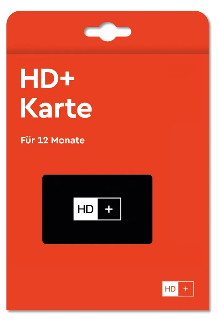 Carte d'Abonnement TV HD+ 12 Mois pour Récepteur Satellite 12033
