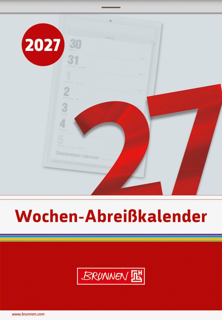2027 BRUNNEN Wochenabreißkalender Nr.25 Produktbild 
