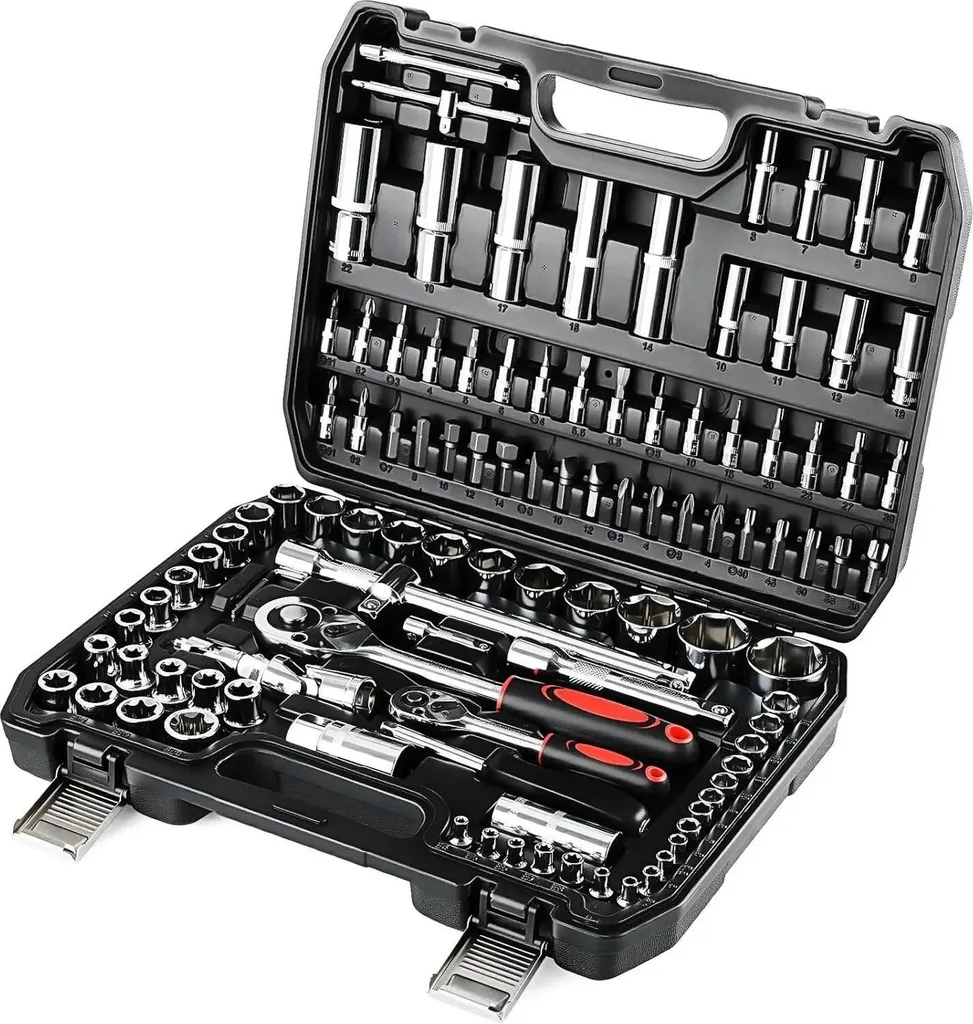 Kit de pinces de précision en acier CR-V avec mallette 37x29x8 cm