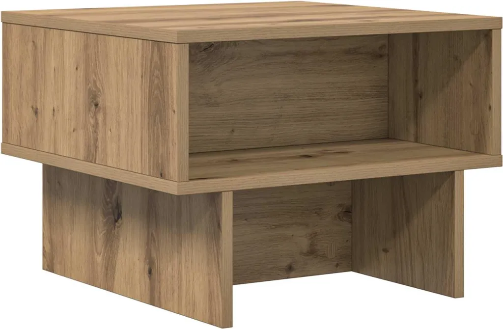 SYFAX™ Tavolino da Salotto Rovere Artigianale 48x46x35 cm | Design Made