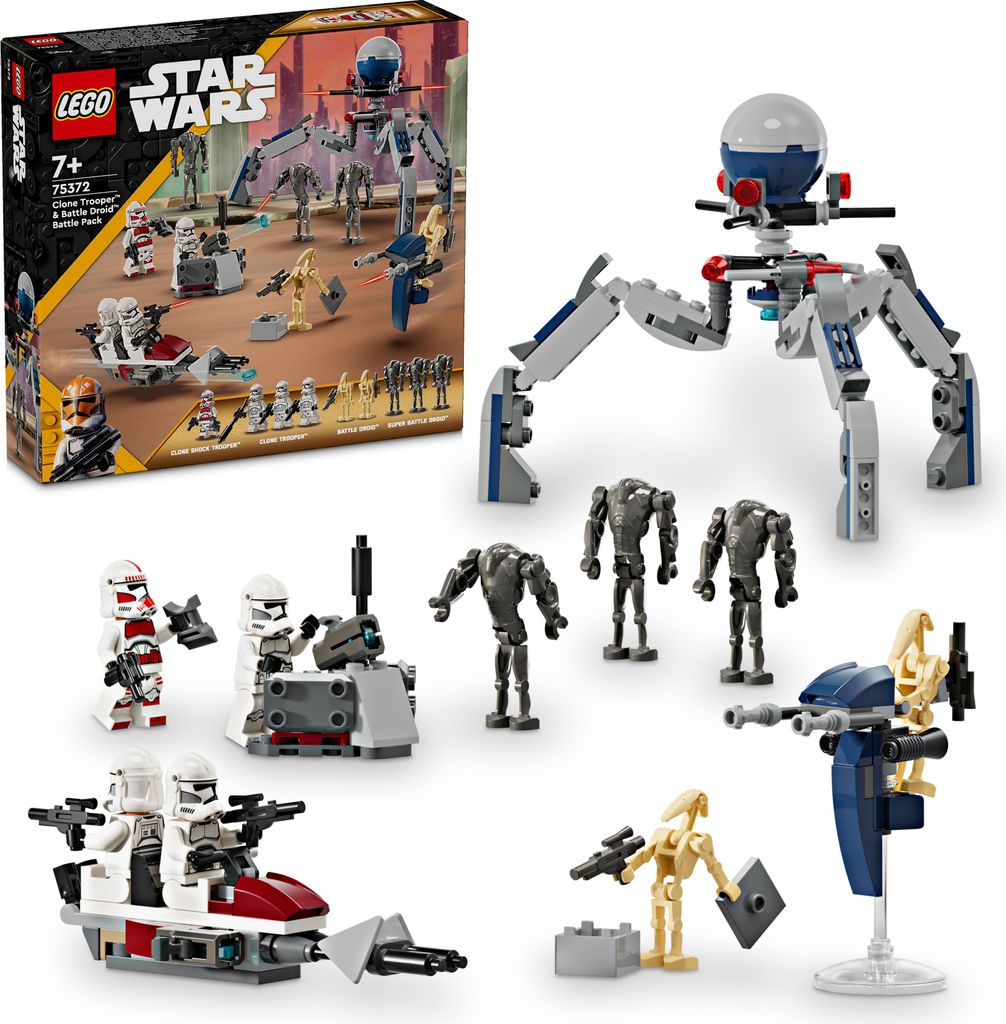 LEGO Star Wars 75372 Clone Trooper & Battle Droid Battle Produktbild 
