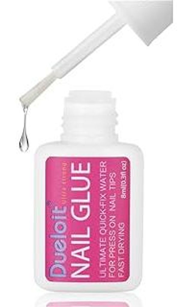 LOPHE Nagelkleber Extra Stark 8ml, Professioneller Nail Glue mit Pinsel für Kunstnägel & Press On Tips, Schnelltrocknender, Nagelkleber für Tips...