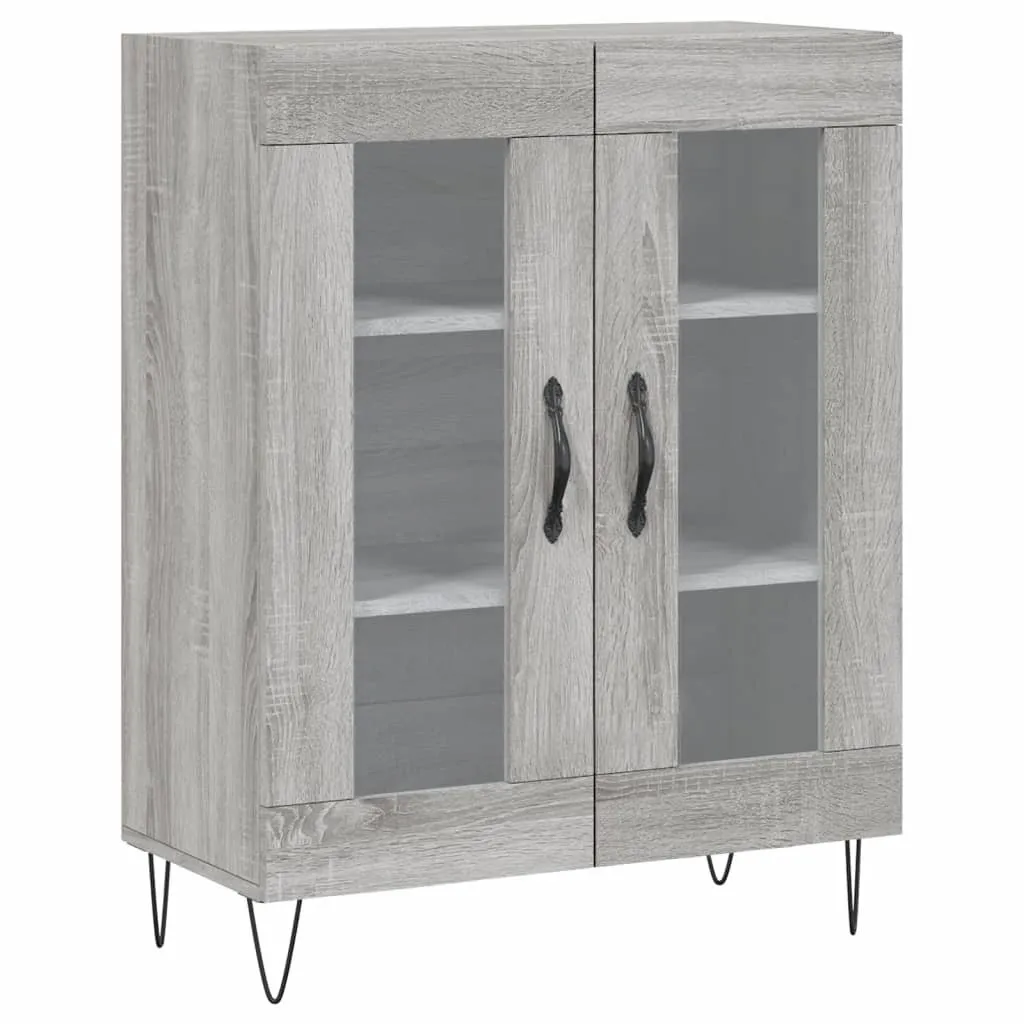 Credenza Grigio Sonoma 69,5x34x90 cm SYFAX - Mobile Multiuso Legno