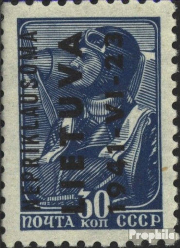 Briefmarken Litauen (Dt.Bes.2.WK.) 1941 Mi 6 postfrisch Nepriklausoma
