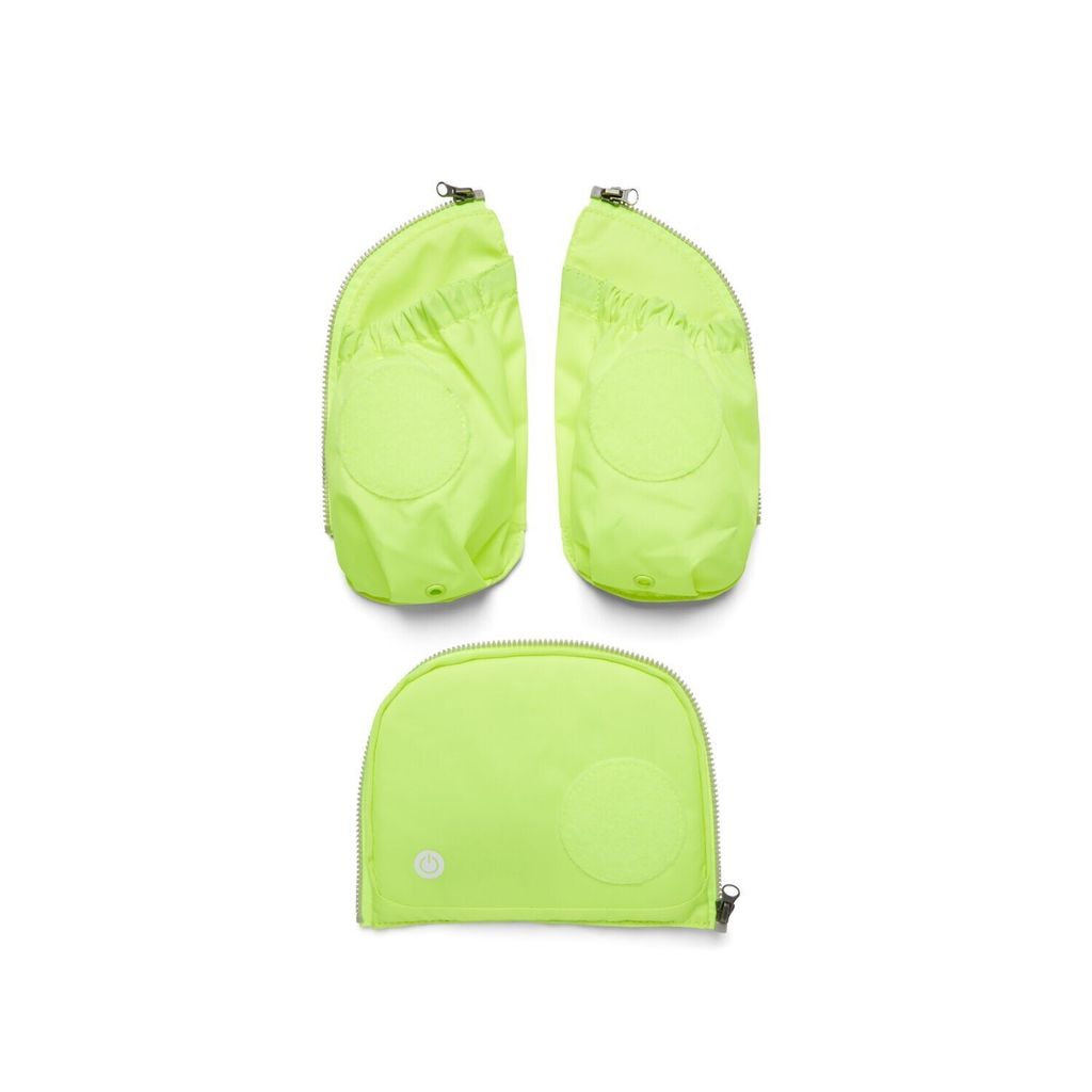 ergobag Fluo LED Seitentaschen Zip-Set G ergobag Fluo LED Seitentaschen Zip-Set Gelb