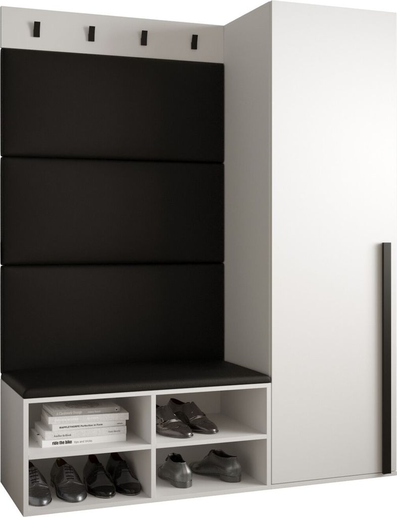 Garderobe MIRO Set 6 mit gepolsterten Paneelen Industrial Design