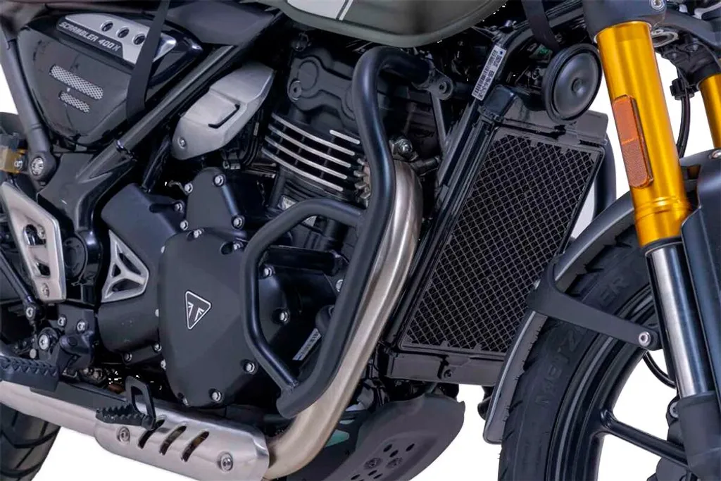 Protection de chute moto Triumph Scrambler 400 X pour off-road et ville