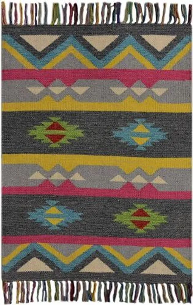 Tapis Kelim Country 304 multi 60x200 cm : protégez vos sols avec style