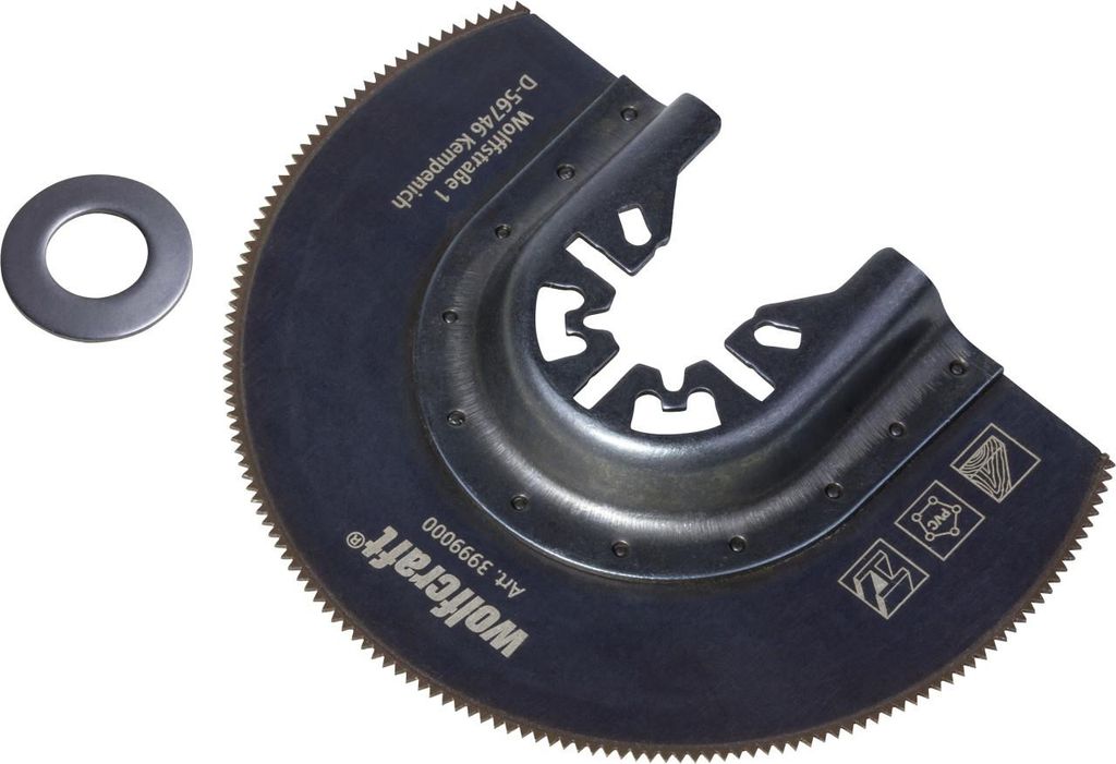Hoja de sierra segmentada HSS de Wolfcraft, de 85 mm, para Imagen del producto 