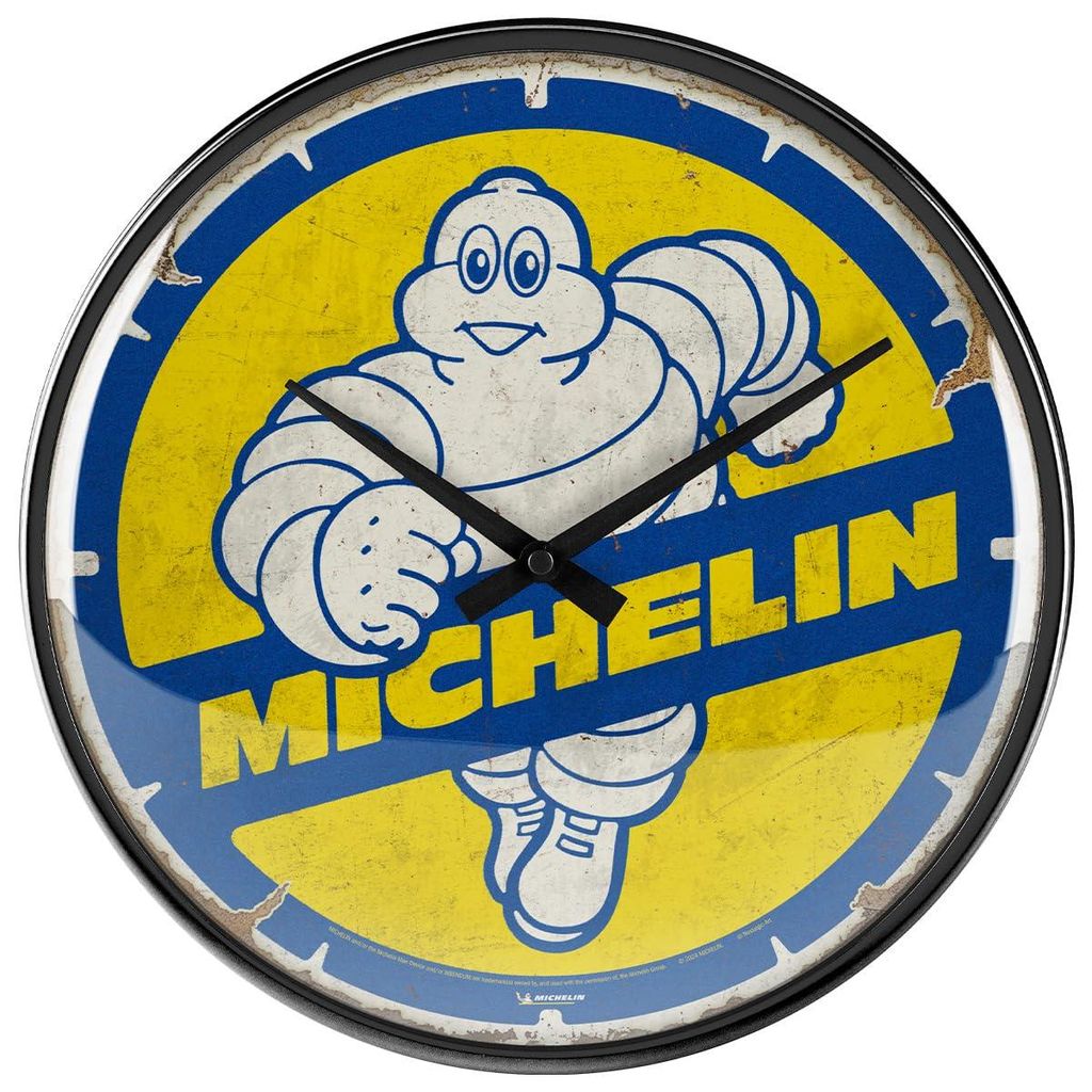 Nostalgic-Art - Orologio da parete - Michelin - Bibendum Immagine del prodotto 