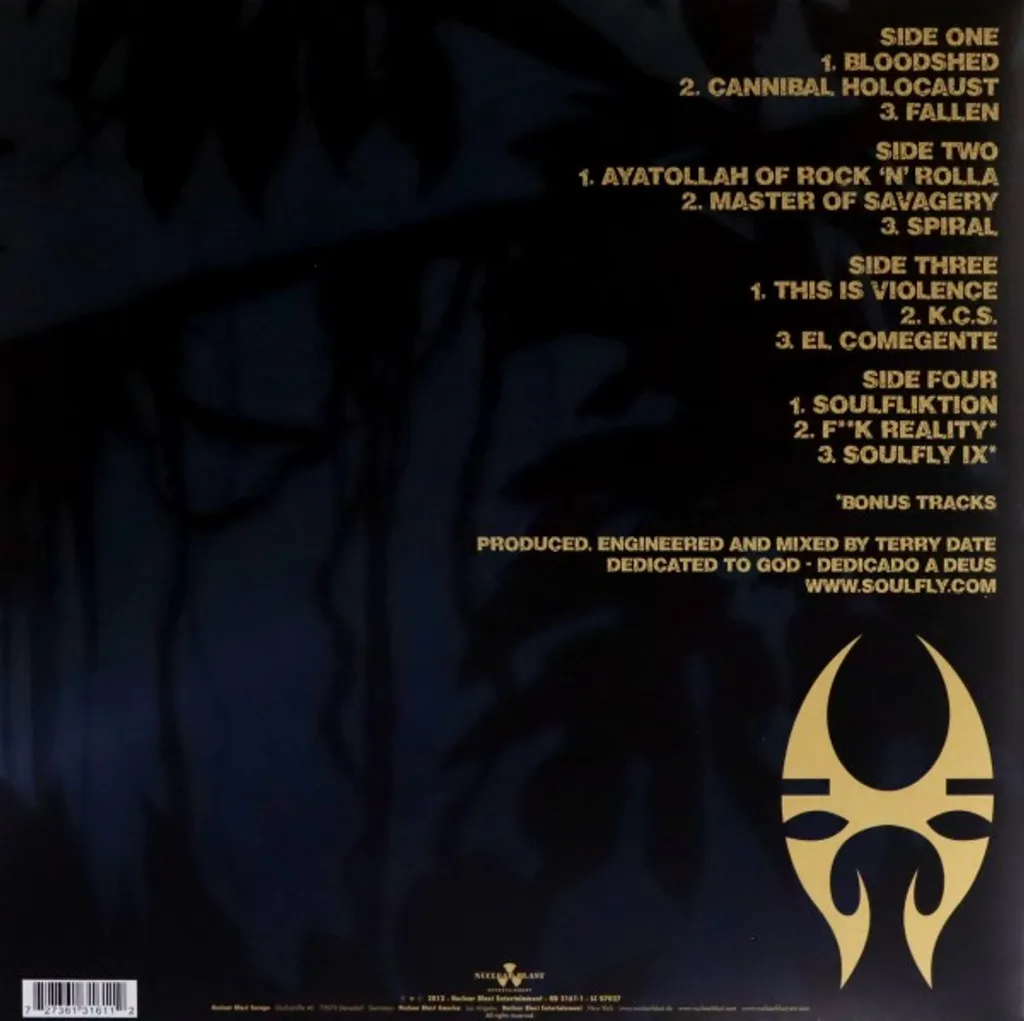Vinyle Soulfly Savages édition limitée or disque 33 tours anniversaire