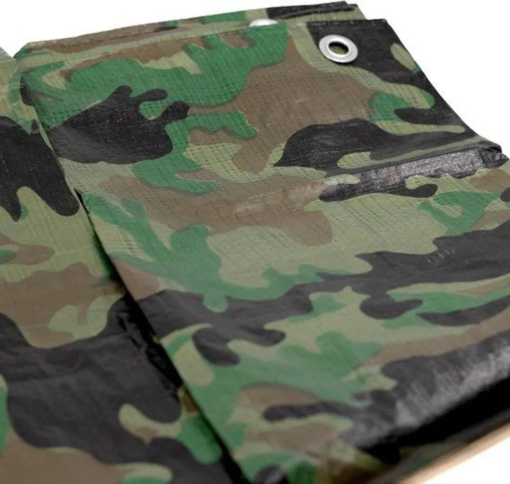 Bâche camouflage imperméable 3x4 m renforcée pour jardin et camping