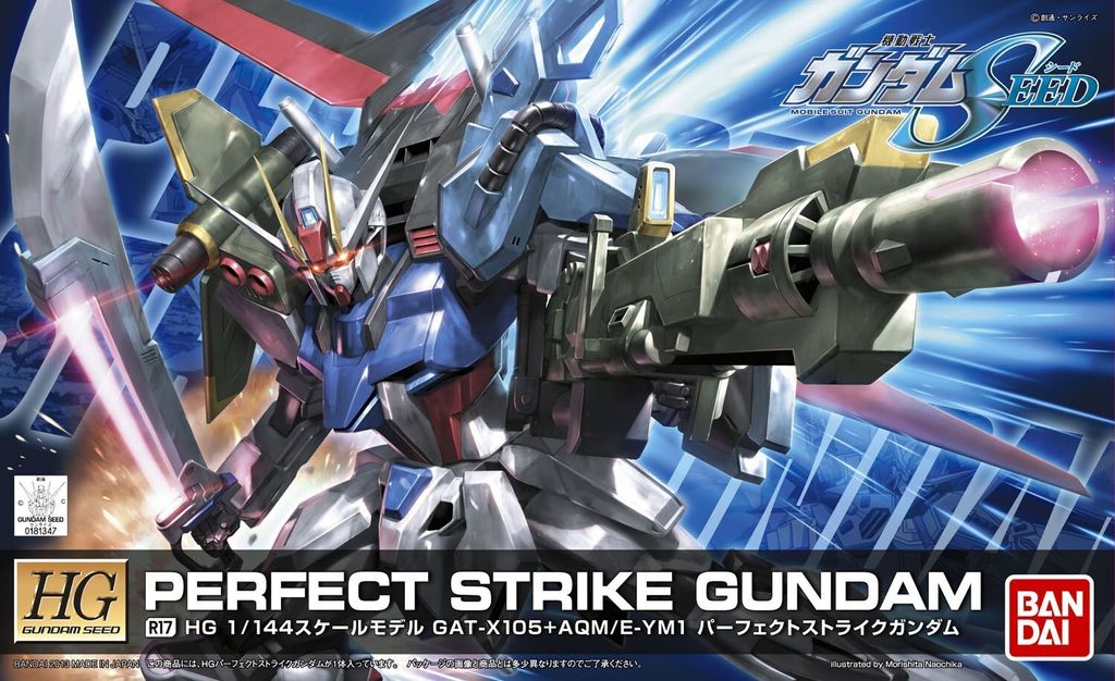 BANDAI BAN5055750 HG GAT-X105+AQM/E-YM1 Perfect Strike Gundam 14 cm